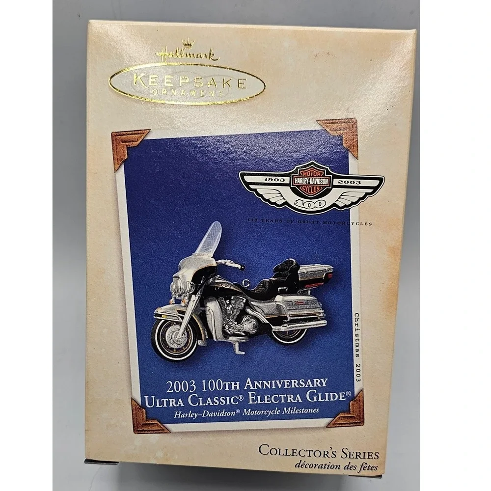 Hallmark Keepsake Harley-Davidson Motorcycle Ornaments Lot of 4 Die-Cast Metal